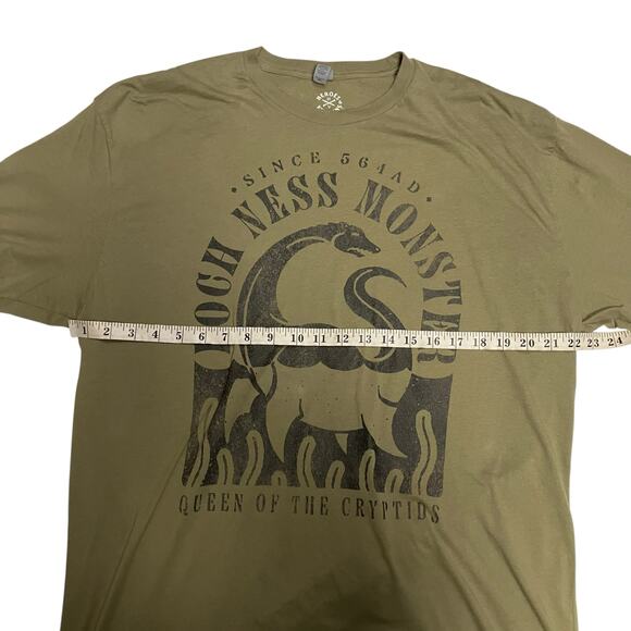 Heroes and Villains Loch Ness Monster Green Graphic T Shirt Size XXL - Picture 6 of 6
